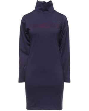 Odi Et Amo Mini Dress Cotton - Blue