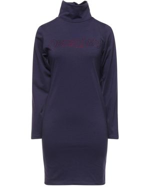 Odi Et Amo Mini Dress Cotton - Blue