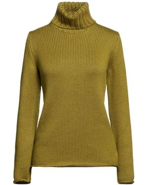 Zanone By Slowear Military Turtleneck Virgin Wool - Green