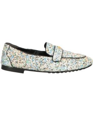 Tory Burch Loafers Textile Fibers - White