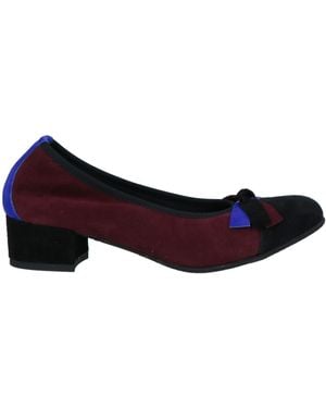 DONNA|R R Court Shoes Leather - Purple