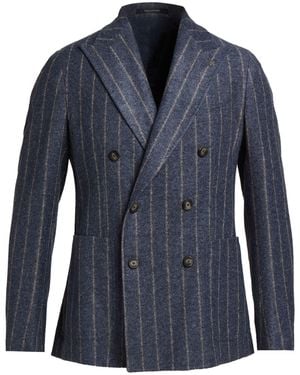 Tagliatore Blazer Acrylic, Virgin Wool, Polyester - Blue