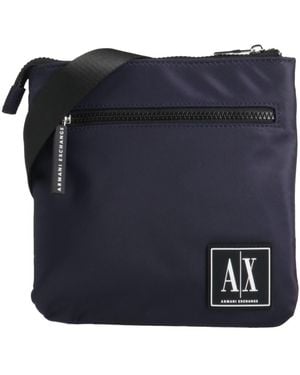 ARMANI EXCHANGE Midnight Cross-Body Bag Polyester - Blue