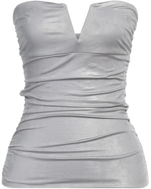 ALESSIA SANTI Top Polyester, Elastane - Gray