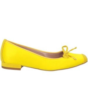 MyChalom Ballet Flats Textile Fibers - Yellow