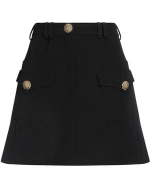 Balmain Mini Skirt - Black