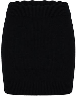 Chloé Mini Skirt Wool, Cashmere - Black