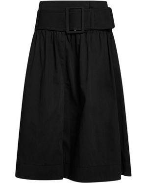 Patou Midi Skirt Cotton - Black