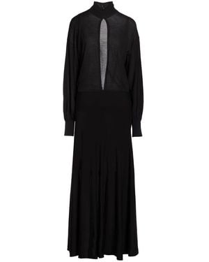 Alaïa Maxi Dress Wool, Polyamide - Black