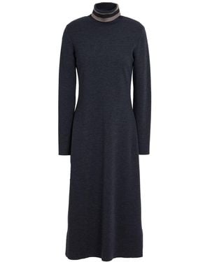 Purotatto Midi Dress Merino Wool - Blue