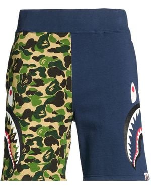 A Bathing Ape Midnight Shorts & Bermuda Shorts Cotton - Blue