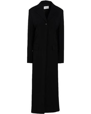 Sportmax Overcoat & Trench Coat Viscose, Polyamide, Elastane - Black