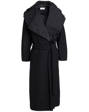 Sandro Ferrone Coat Polyester, Wool - Black