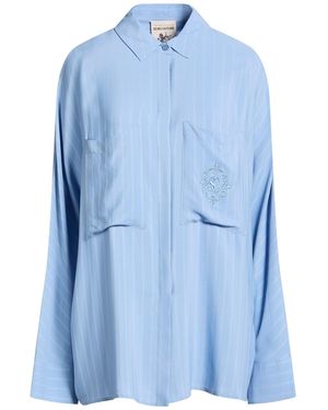 Semicouture Sky Shirt Acetate, Silk, Polyester - Blue