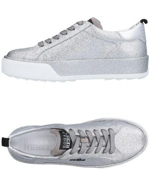 Hogan Rebel Sneakers Soft Leather, Textile Fibers - Gray