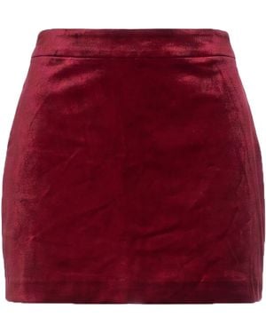 Jucca Burgundy Mini Skirt Cotton, Viscose - Red
