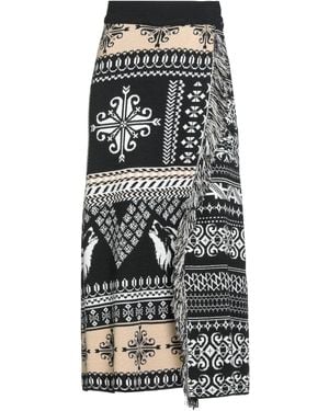 Akep Midi Skirt Acrylic, Merino Wool, Metallic Fiber, Viscose - Gray