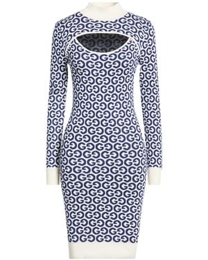 Guess Mini Dress Viscose, Polyamide - Blue