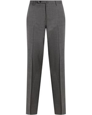Incotex Pants Virgin Wool, Elastane - Gray