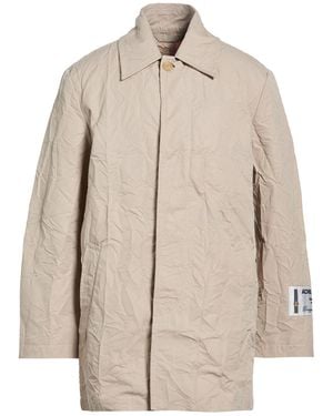 Acne Studios Overcoat & Trench Coat Cotton, Polyester - Natural
