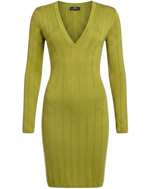 Elisabetta Franchi Midi Dresses - Green