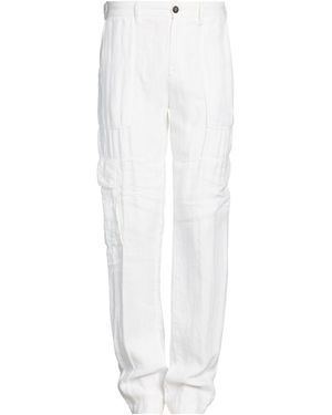 Eleventy Trousers Linen - White