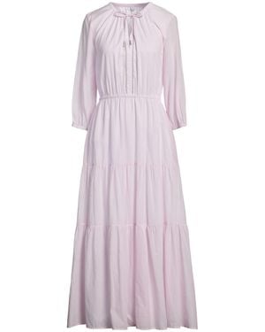 Peserico Maxi Dress Cotton - Purple