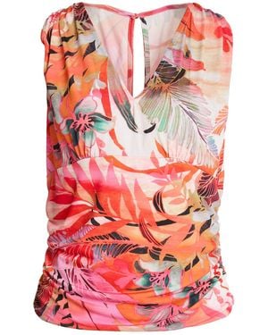 Rebel Queen Top Polyester, Elastane - Pink