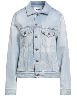 MSGM Denim Outerwear Cotton - Blue