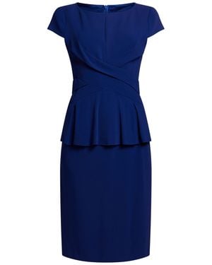 Clips Midi Dress Viscose, Acetate, Elastane - Blue