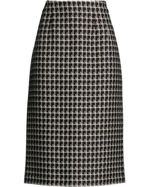 Alberta Ferretti Midi Skirt Acrylic, Wool, Acetate, Polyester - Black