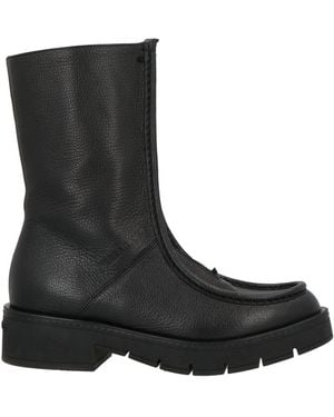 Ferragamo Ankle Boots Leather - Black