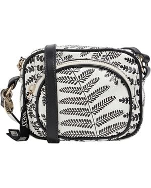 Red(V) Cross-Body Bag Leather - White