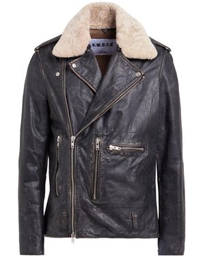 SWD by S.w.o.r.d. Jacket Cow Leather - Black