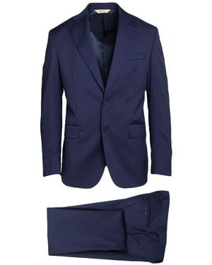 Paoloni Suit Virgin Wool - Blue