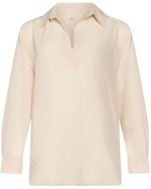 Marella Monochrome Top Silk - White