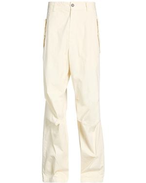 MSGM Cream Trousers Cotton - Natural
