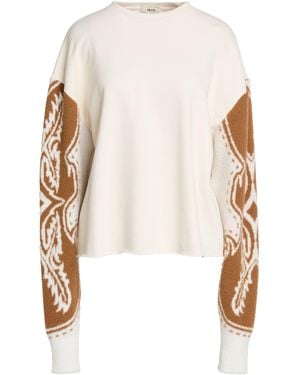 Akep Cream Sweatshirt Cotton, Polyester - Natural
