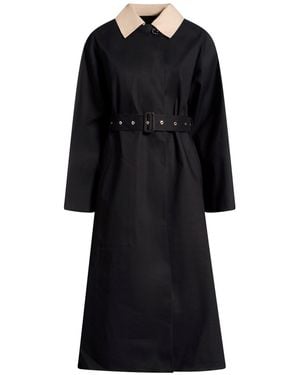 Mackintosh Belted Bowland Lr-1058 Midnight Overcoat & Trench Coat Cotton - Black