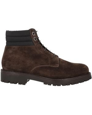 Moorer Ankle Boots Leather, Textile Fibres - Brown