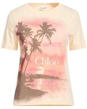 Chloé Pastel T-Shirt Cotton - Pink