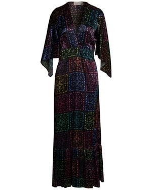 Jessie Western Maxi Dress Silk - Black