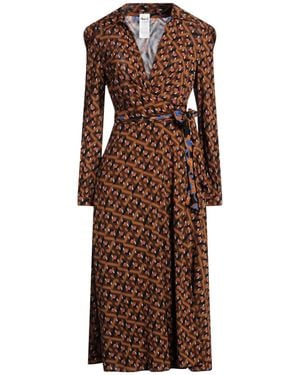 Diane von Furstenberg Midi Dress - Brown