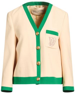 Valentino Garavani Jacket Virgin Wool, Silk - Green