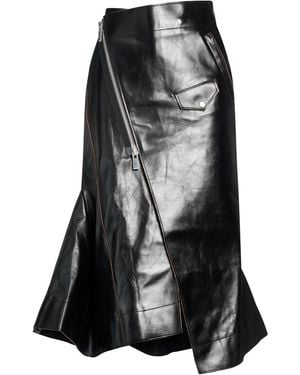 Sacai Midi Skirt Rayon, Cupro - Black