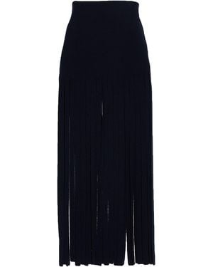 Alanui Midnight Maxi Skirt Virgin Wool, Polyamide, Elastane - Blue