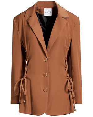 Exte Camel Blazer Polyester, Elastic Fibres - Brown