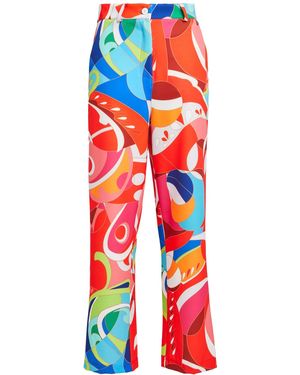 Dixie Pants Polyester, Elastane - Red