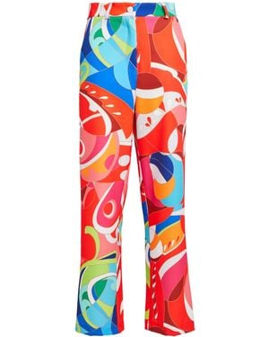 Dixie Trousers Polyester, Elastane - Red