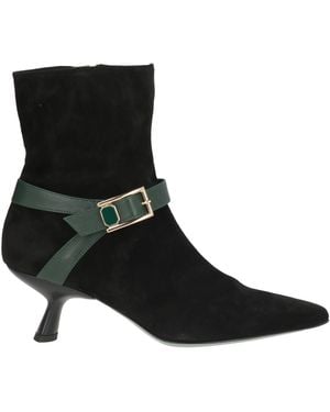 Paola D'arcano Ankle Boots Leather - Black